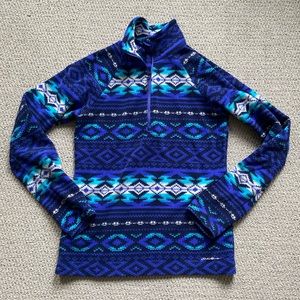 Aztec Retro Print Half Zip Fleece